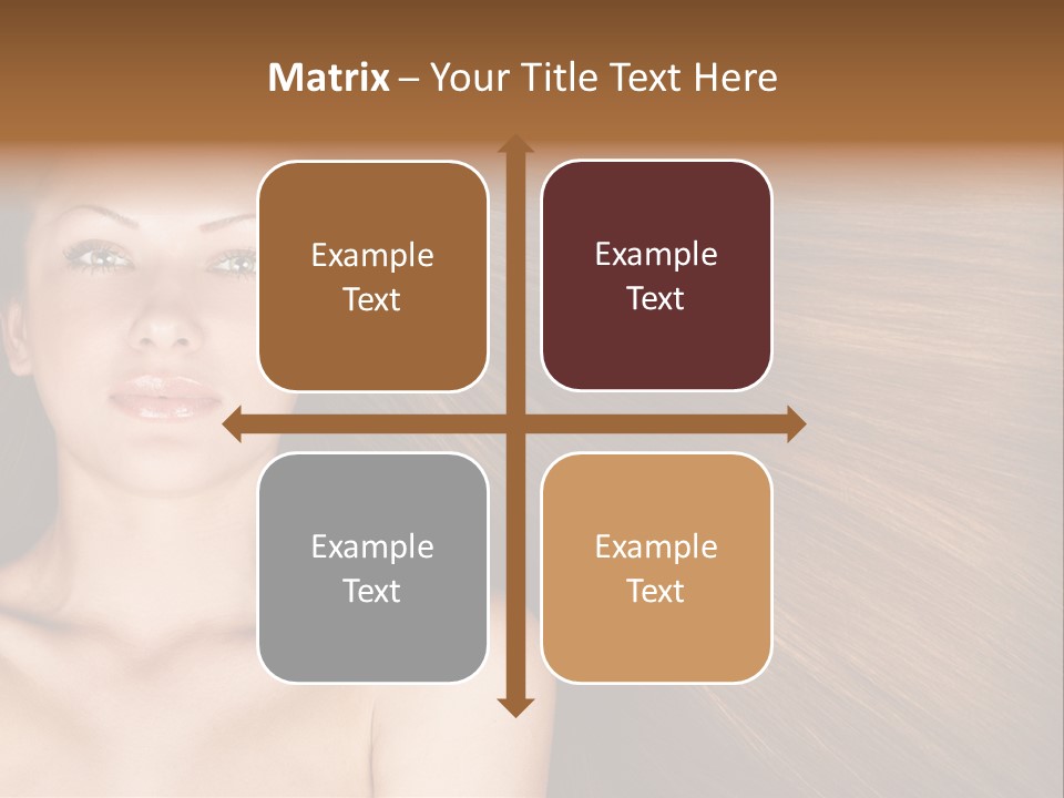 Beautiful Caucasian One PowerPoint Template