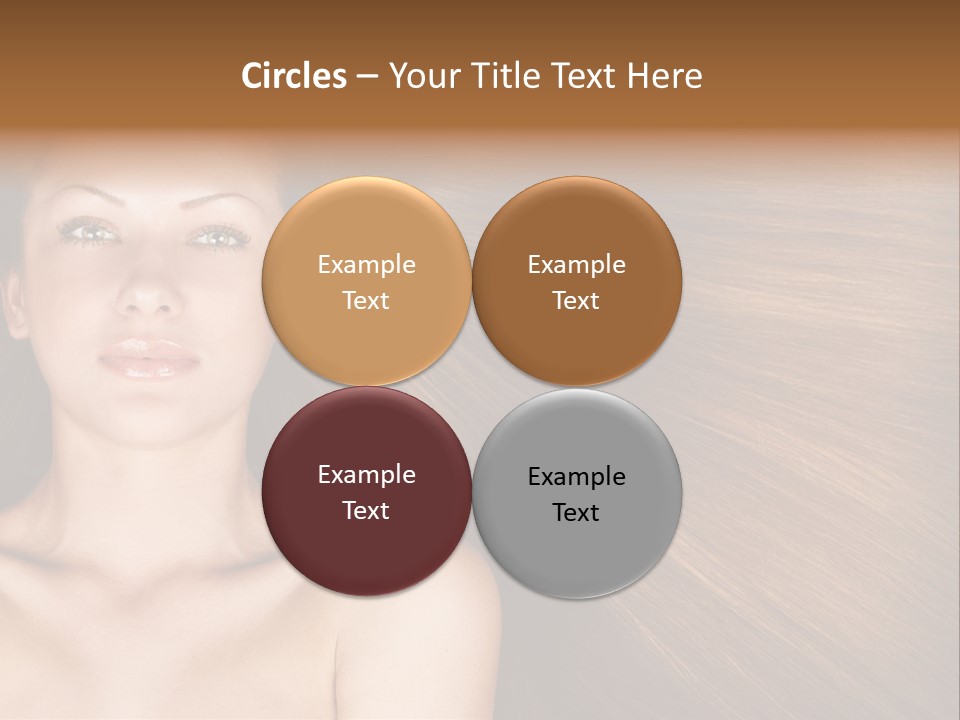 Beautiful Caucasian One PowerPoint Template