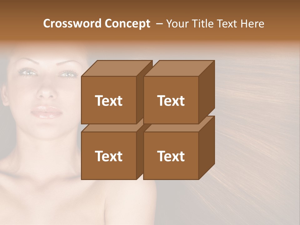 Beautiful Caucasian One PowerPoint Template