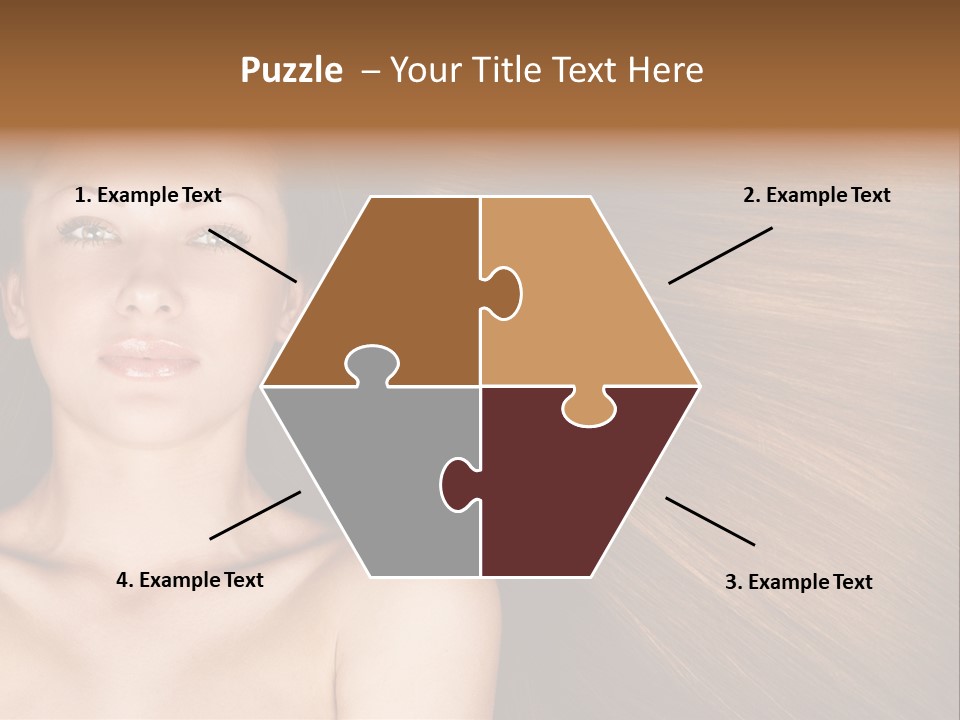 Beautiful Caucasian One PowerPoint Template