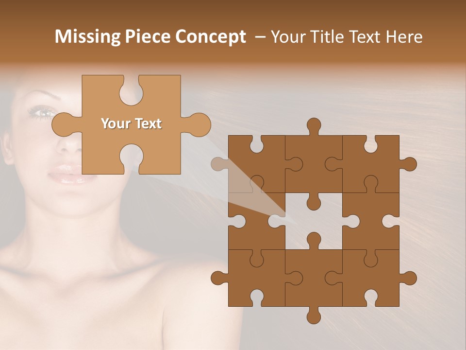 Beautiful Caucasian One PowerPoint Template