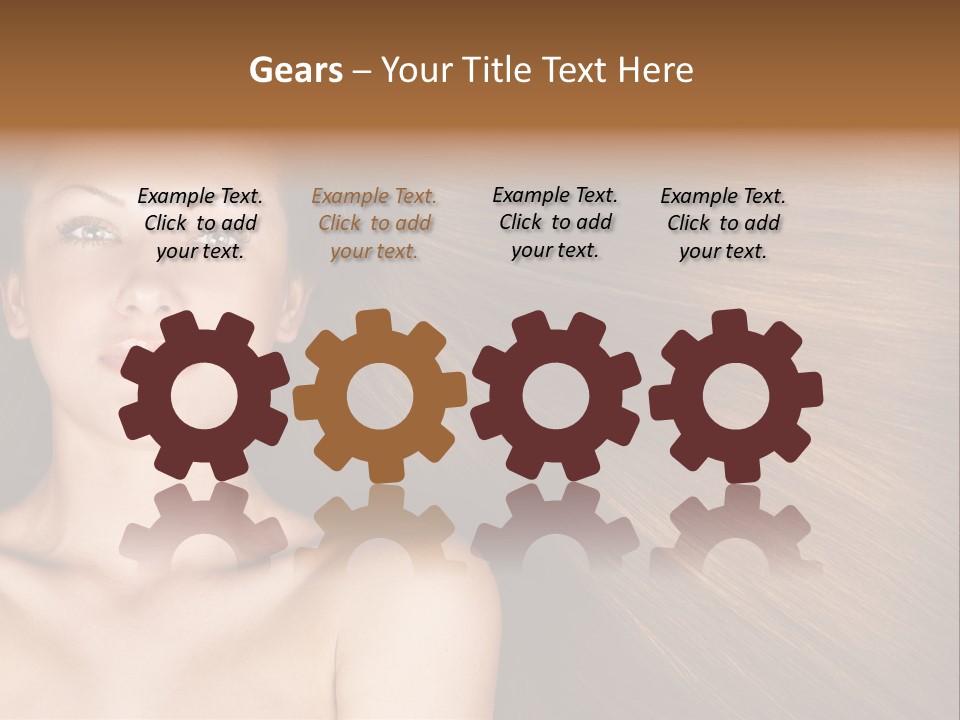 Beautiful Caucasian One PowerPoint Template