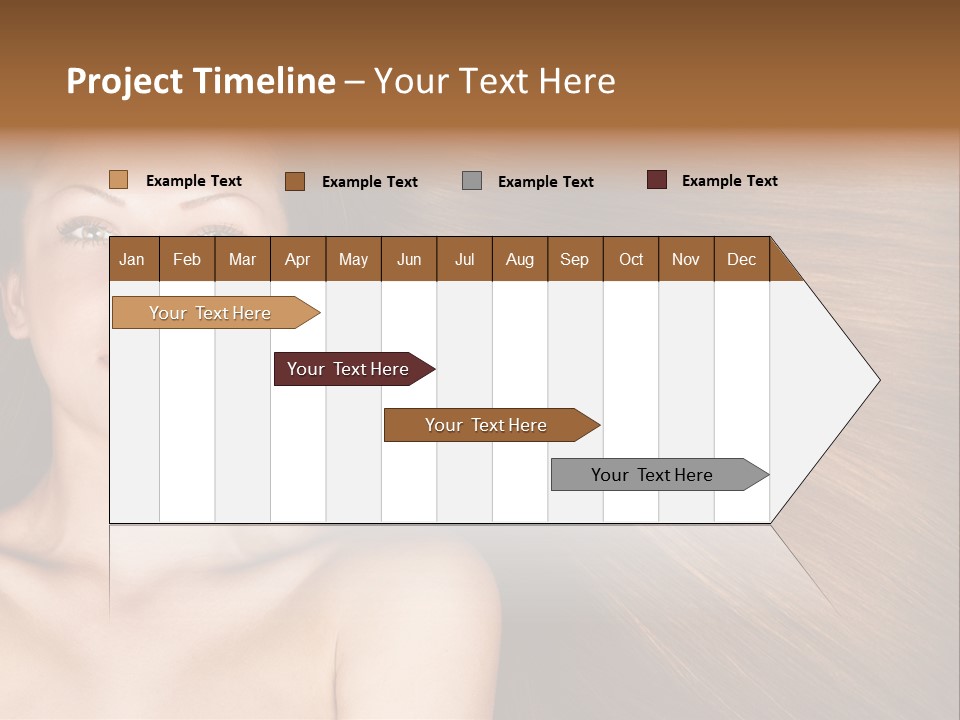 Beautiful Caucasian One PowerPoint Template