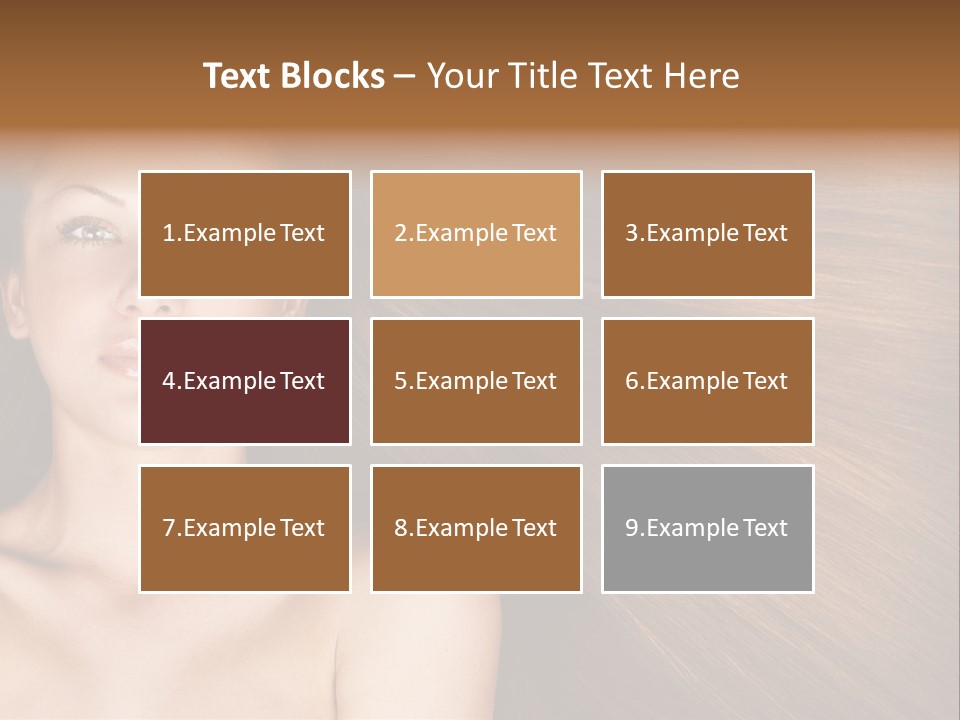 Beautiful Caucasian One PowerPoint Template