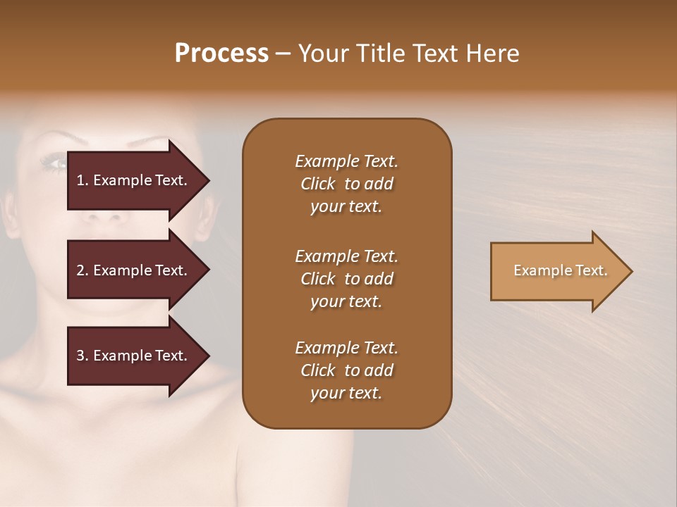 Beautiful Caucasian One PowerPoint Template