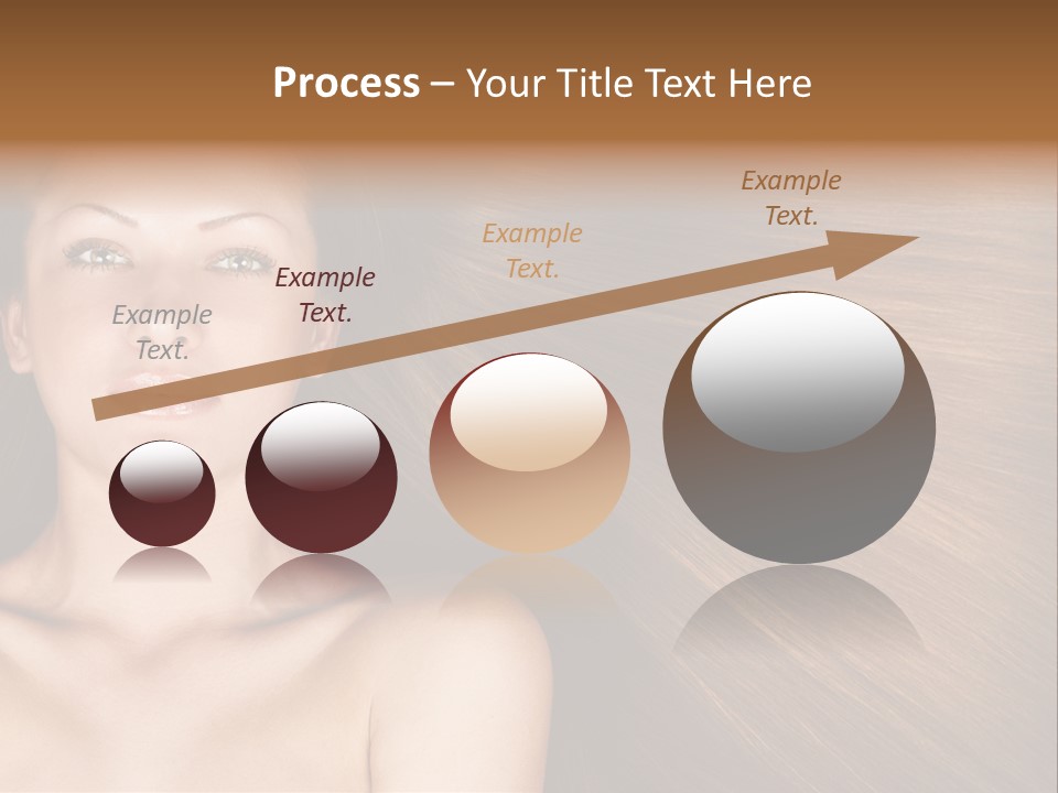 Beautiful Caucasian One PowerPoint Template