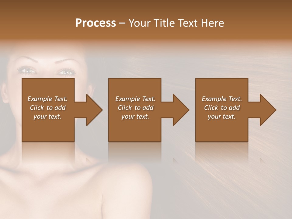 Beautiful Caucasian One PowerPoint Template