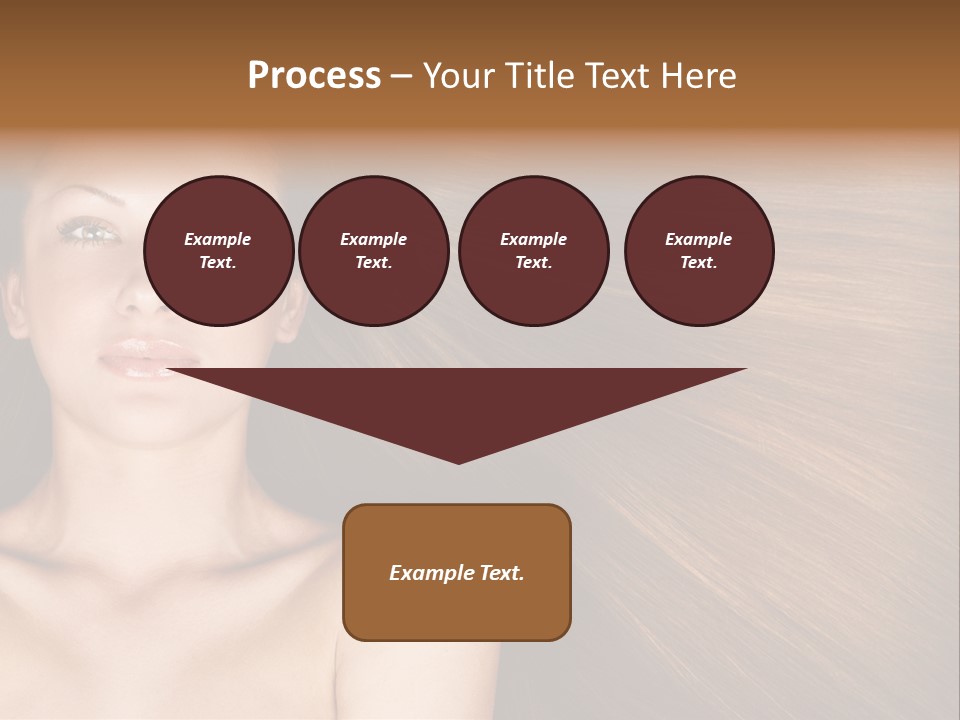 Beautiful Caucasian One PowerPoint Template