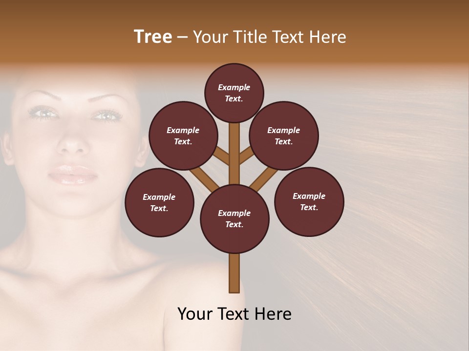 Beautiful Caucasian One PowerPoint Template