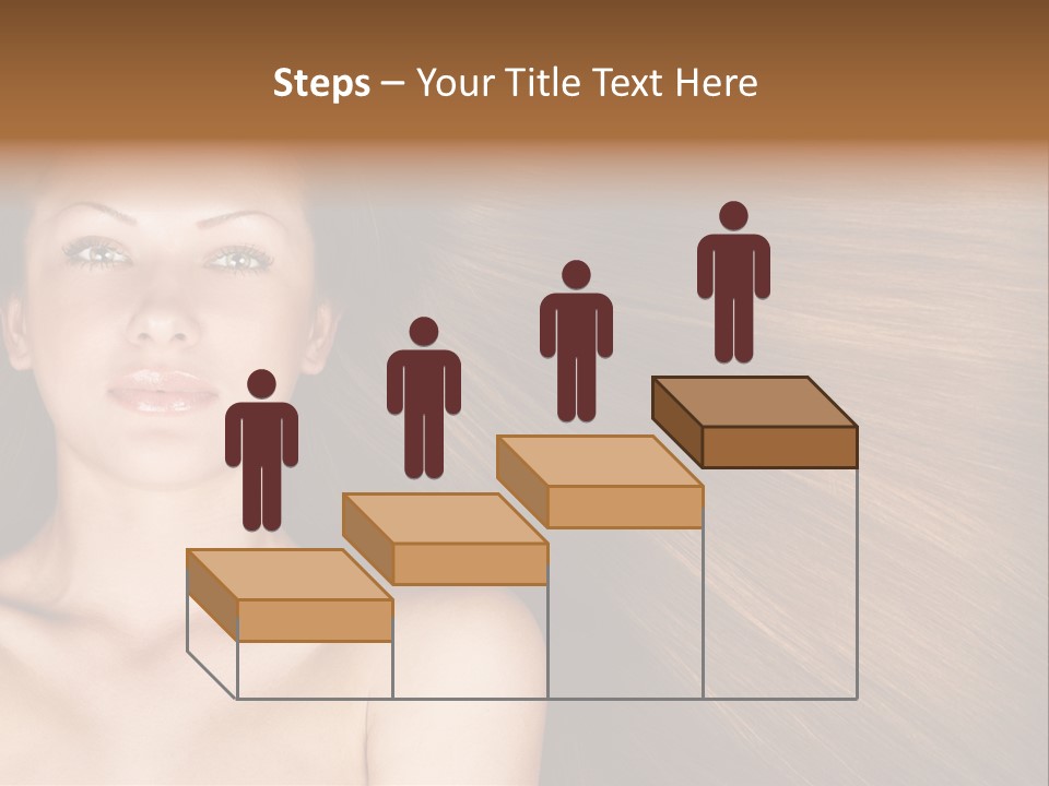 Beautiful Caucasian One PowerPoint Template