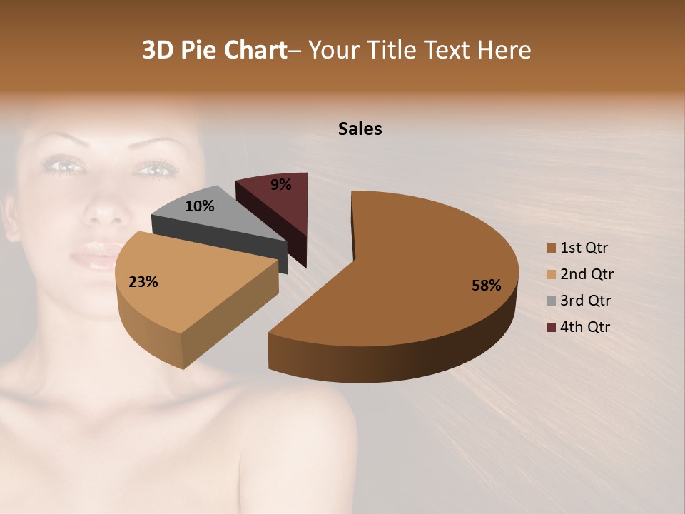 Beautiful Caucasian One PowerPoint Template