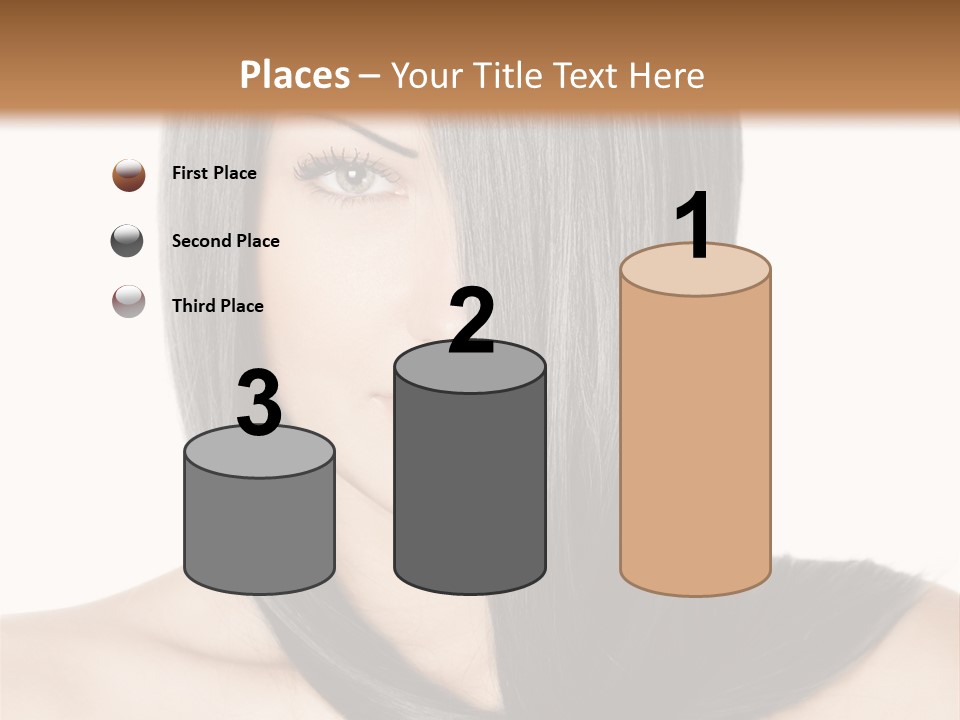Isolated Nice Caucasian PowerPoint Template