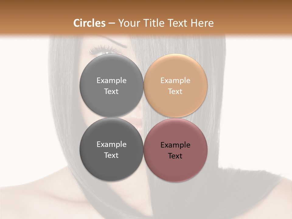 Isolated Nice Caucasian PowerPoint Template