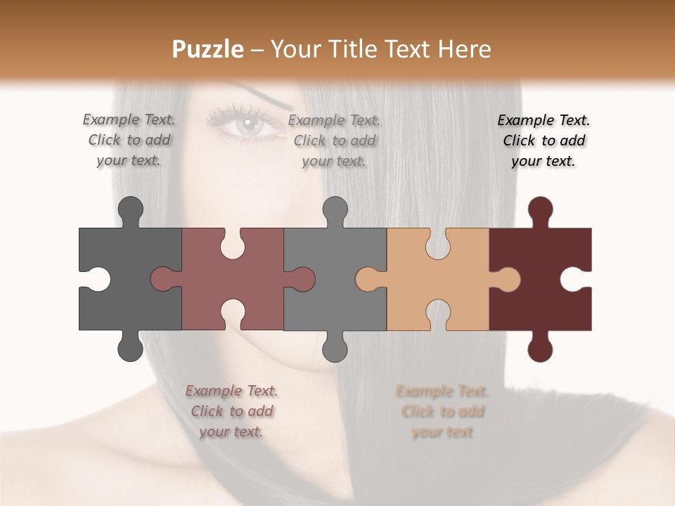 Isolated Nice Caucasian PowerPoint Template