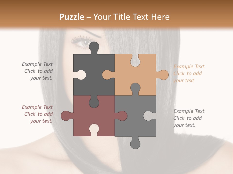 Isolated Nice Caucasian PowerPoint Template