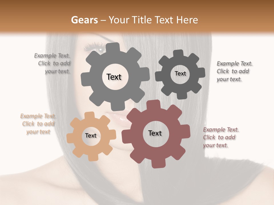 Isolated Nice Caucasian PowerPoint Template