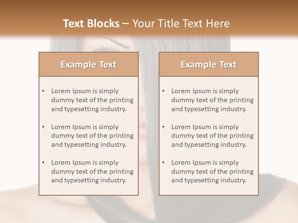 Isolated Nice Caucasian PowerPoint Template