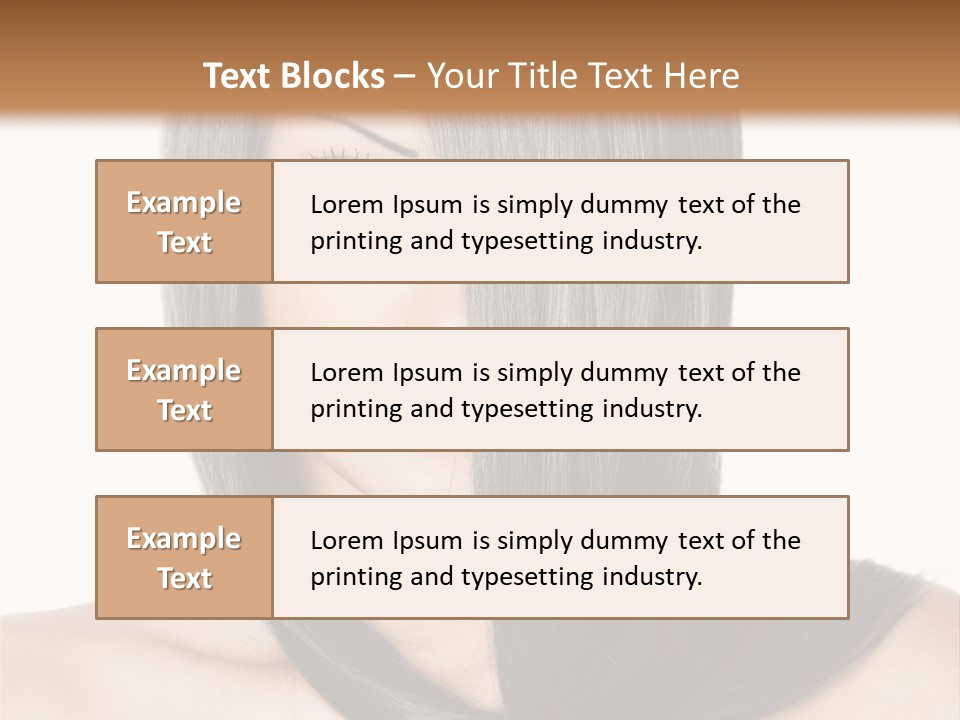 Isolated Nice Caucasian PowerPoint Template