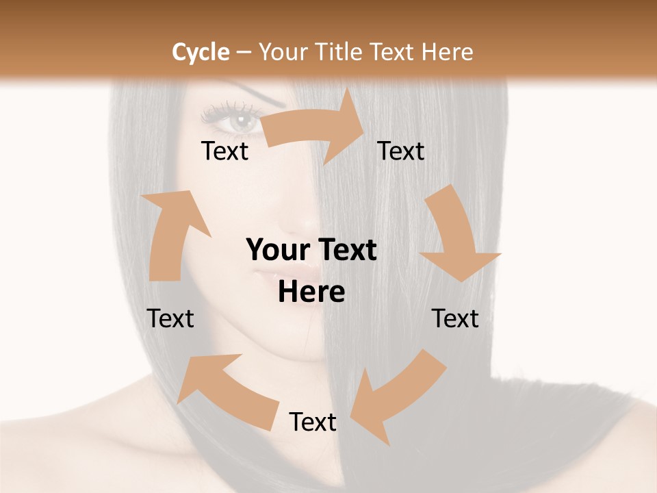 Isolated Nice Caucasian PowerPoint Template