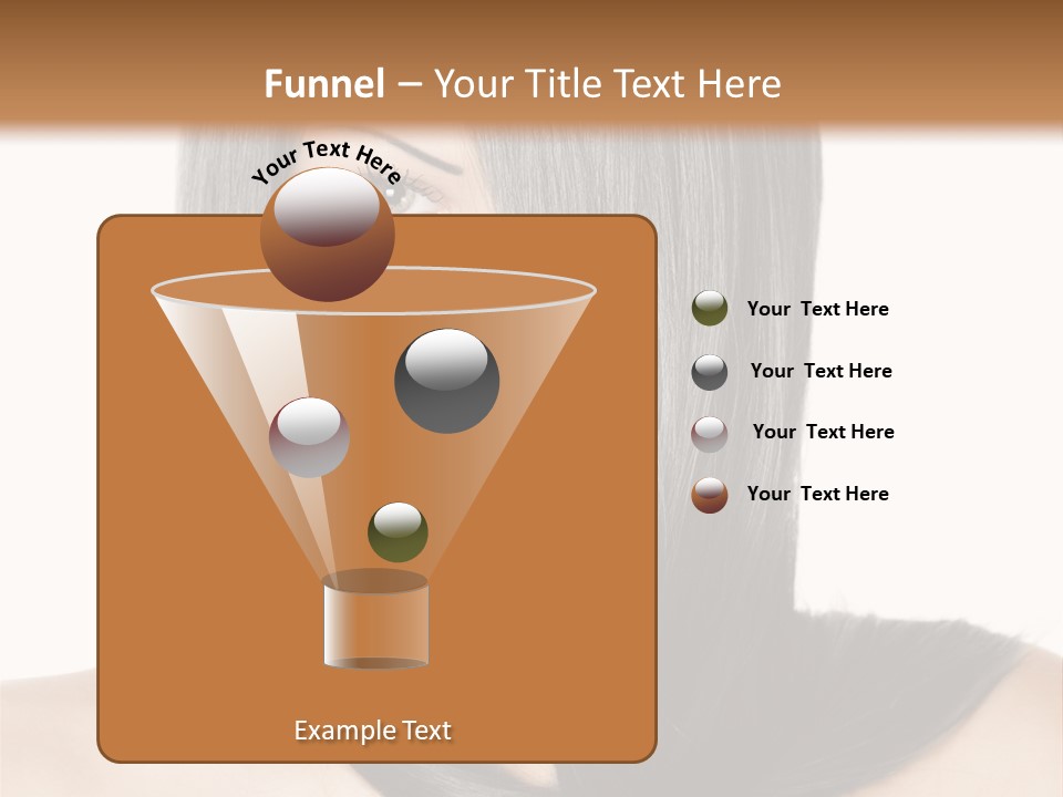 Isolated Nice Caucasian PowerPoint Template