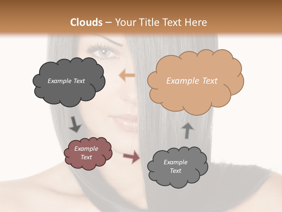 Isolated Nice Caucasian PowerPoint Template