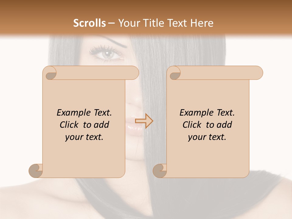 Isolated Nice Caucasian PowerPoint Template