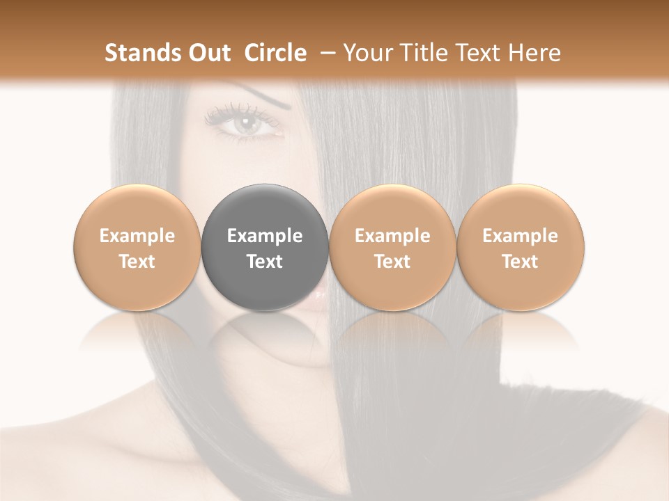 Isolated Nice Caucasian PowerPoint Template