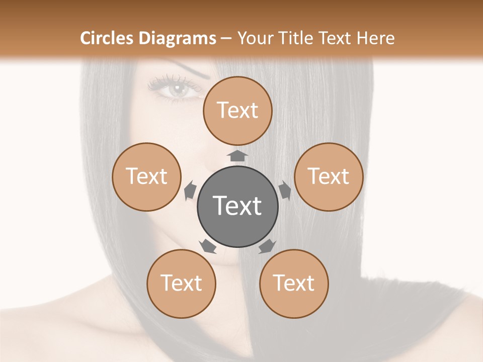 Isolated Nice Caucasian PowerPoint Template