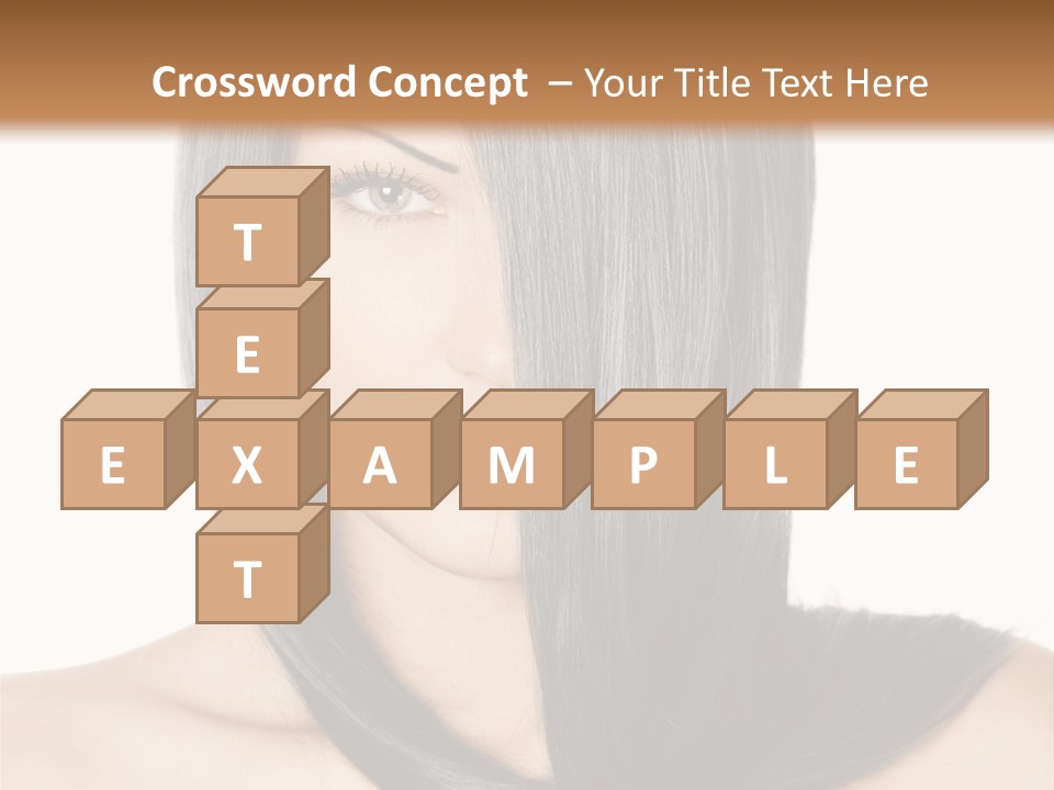 Isolated Nice Caucasian PowerPoint Template