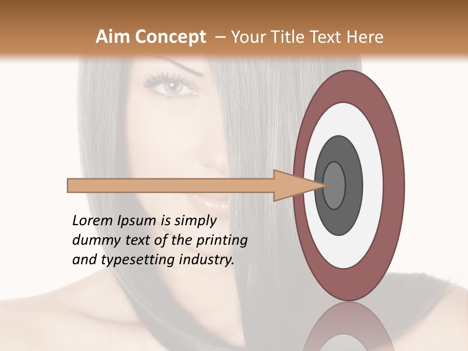 Isolated Nice Caucasian PowerPoint Template