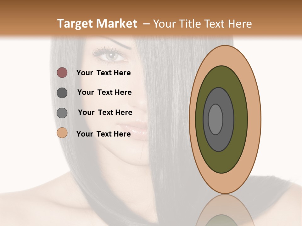 Isolated Nice Caucasian PowerPoint Template