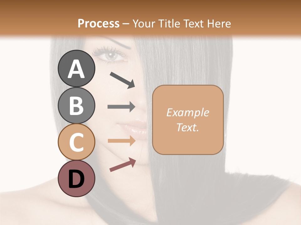 Isolated Nice Caucasian PowerPoint Template