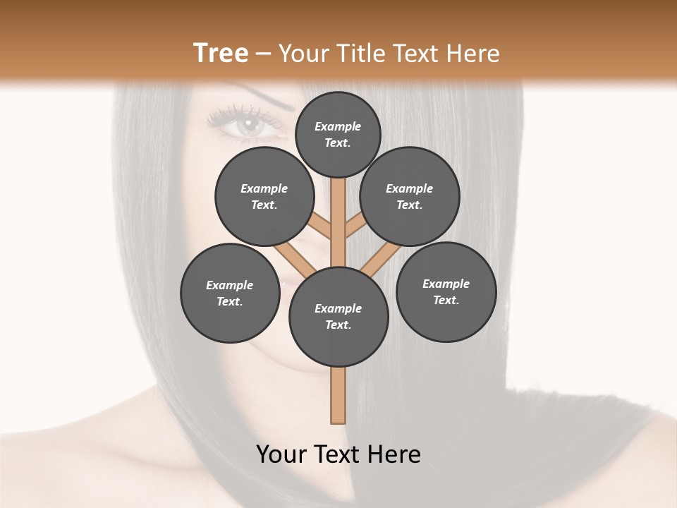 Isolated Nice Caucasian PowerPoint Template
