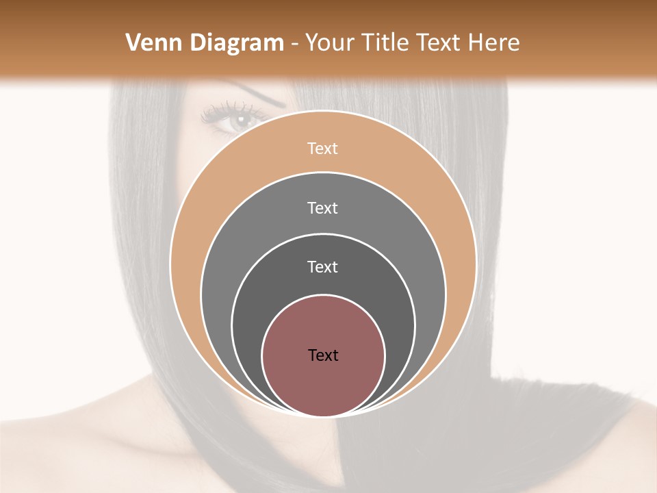 Isolated Nice Caucasian PowerPoint Template