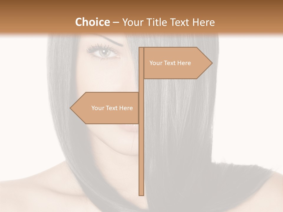 Isolated Nice Caucasian PowerPoint Template