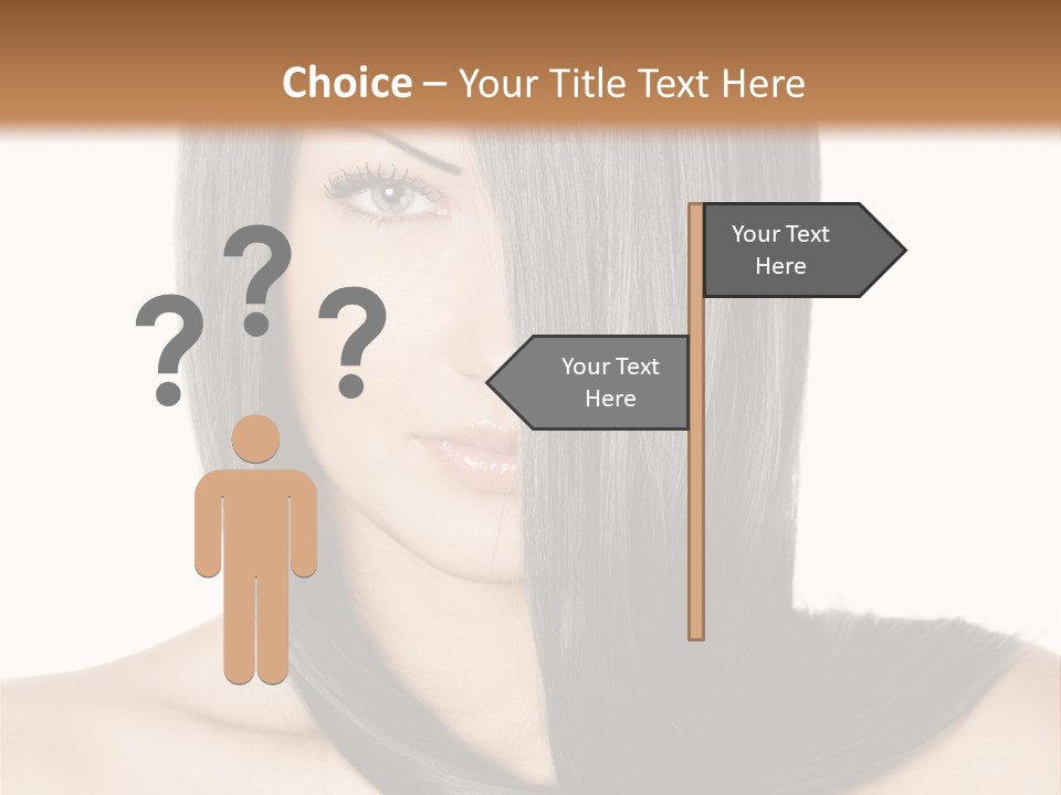Isolated Nice Caucasian PowerPoint Template
