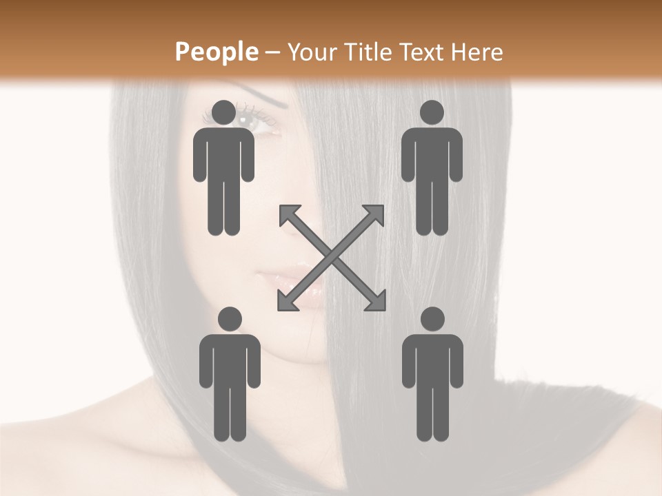 Isolated Nice Caucasian PowerPoint Template