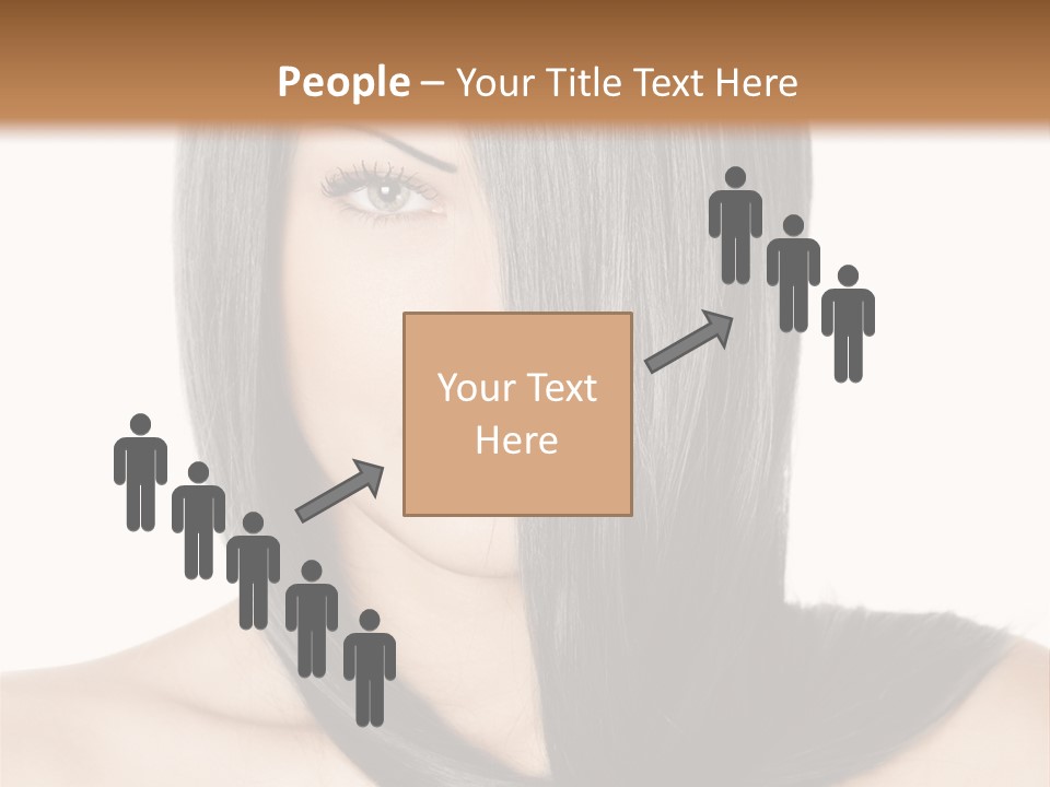 Isolated Nice Caucasian PowerPoint Template