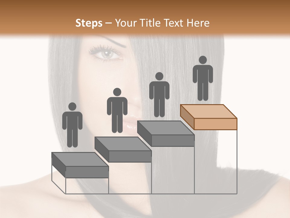 Isolated Nice Caucasian PowerPoint Template