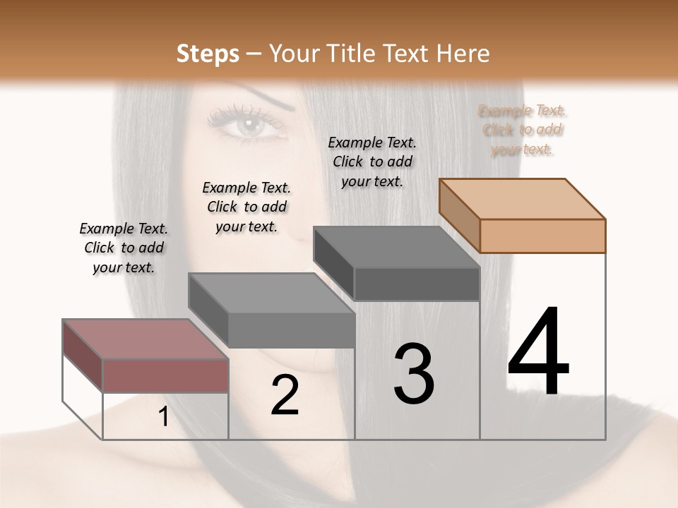 Isolated Nice Caucasian PowerPoint Template