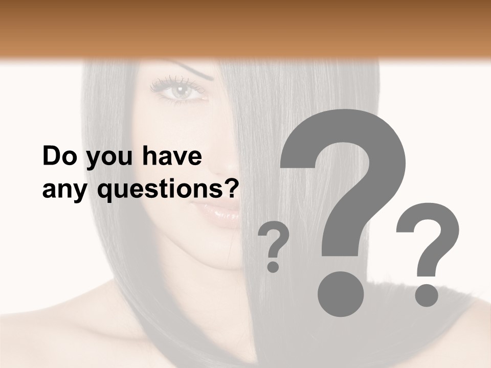 Isolated Nice Caucasian PowerPoint Template