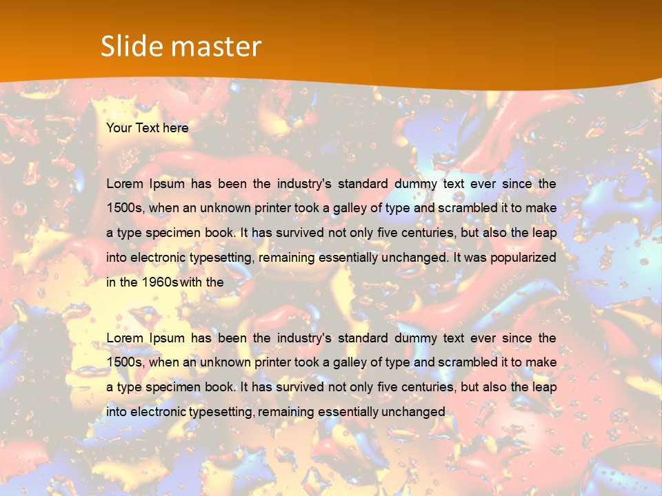 Purity Transparent Spa PowerPoint Template