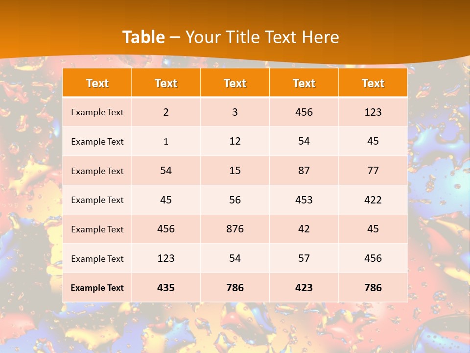 Purity Transparent Spa PowerPoint Template