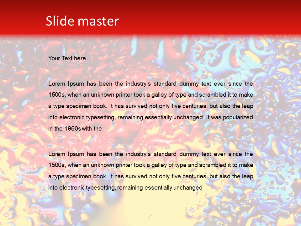 Health Spa Wet PowerPoint Template