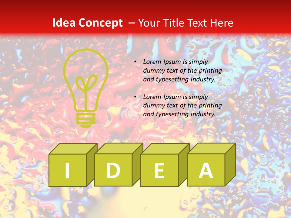 Health Spa Wet PowerPoint Template