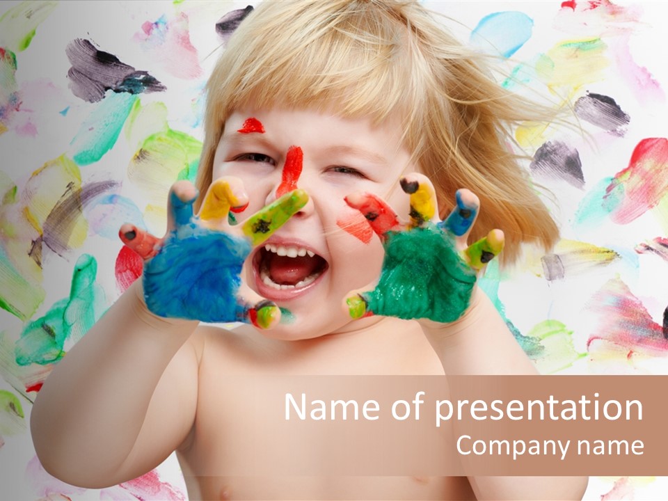 Childhood Color Play PowerPoint Template