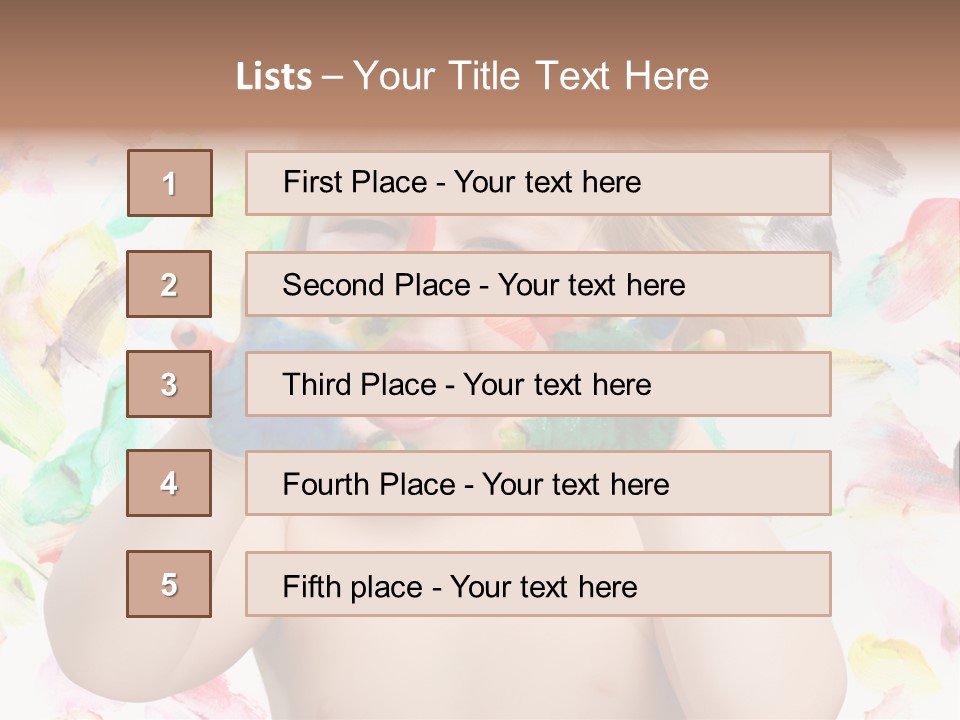 Childhood Color Play PowerPoint Template