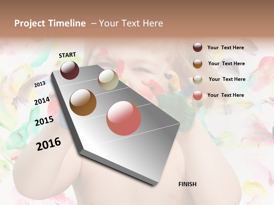 Childhood Color Play PowerPoint Template