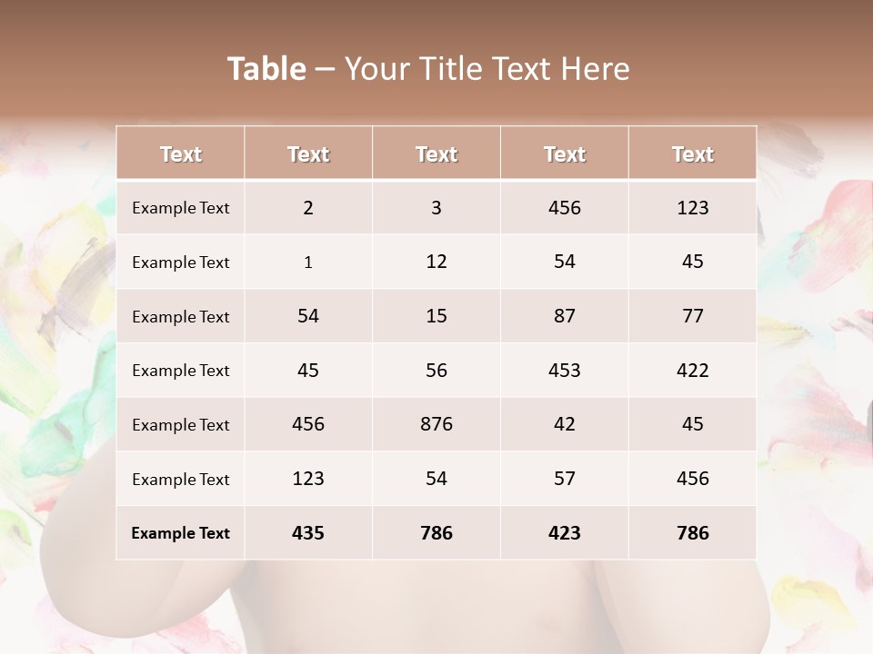 Childhood Color Play PowerPoint Template