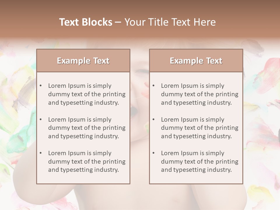 Childhood Color Play PowerPoint Template